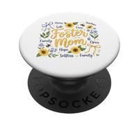 Foster Mom Nurturing Family Hope Girasoli PopSockets PopGrip Adesivo