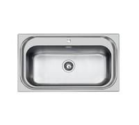 Foster Monovasca S1000 Tpr 73X35 Luc.Br - 1180150 Lavello - | Acciaio inox, vasca singola, installazione semifilo