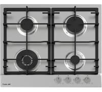 FOSTER Piano Cottura 4 Fuochi a Gas Larghezza 58 cm Piano Inox Spazzolato - 7014 032 Power