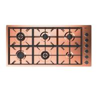 Foster Piano cottura a gas 7639 008 finitura acciaio PVD copper da 115 cm