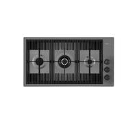 Foster Piano cottura a gas 7680 006 finitura acciaio PVD gun metal da 87 cm