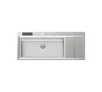 Foster Stripe 4504052 - 4504 052 Stripe Lavello semifilo 1 vasca sx e gocciolatoio dx cm 117 x 51 - inox spazzolatoIl - In 2 settimane