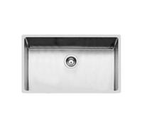 FOSTER Vasca KE R15 sopratop/filotop in versione vintage 750x440 mm , Base 80 cm, Acciaio inox satinato - 2157 080