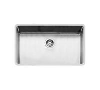 Foster Vasca Ke finitura vintage, materiale acciaio inox aisi 304, base 80 cm, bordo installazione sottotop - 2157880