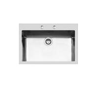 FOSTER Lavello Cucina 1 Vasca da Incasso Filotop Larghezza 77 cm materiale Acciaio Inox finitura Spazzolato - 2266 050 KE Filotop