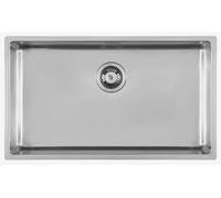 FOSTER Vasca KE R15 75x44 cm, Incasso Sopratop/Filotop, Acciaio Satinato - 2157 050