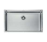 FOSTER Vasca KE R15 a Incasso, 75x44 cm, Sottotop, Acciaio Satinato - 2157840