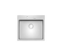 FOSTER Lavello 1 vasca 560x520, modello S4001, Base 60 cm, Acciaio satinato, filotop/sopratop - 3365 050