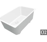 FOSTER Vaschetta per Lavello Cucina con Vasca da 34x40 cm colore Bianco - 8153/100