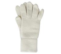FosterNatur - Guanti invernali da donna in lana merino, 100% lana, naturale, 6