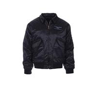 Fostex Garments Bomber Militare MA-2 CWU 45/P Pesante Imbottito Flight Jacket USA (Nero, L)