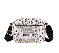 FOTAP Borsa a tracolla con citazioni Hamilton Rise Up, borsa a tracolla musicale Hamilton Broadway, idea regalo per i fan, Rise Up Hb Cb Regno Unito, INCHES