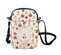 FOTAP Borsa a tracolla Cuore Immacolato di Maria Regalo di Gesù Regalo Battesimo Maria Cattolica Medaglia Regalo Religioso Merch, Cross Cb Regno Unito