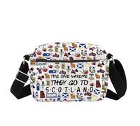 FOTAP Borsa a tracolla da viaggio Edimburgo Scozia Borsa messenger Bag Scottish Heritage Regalo Scozia Souvenir Regalo di Viaggio per gli amanti, A chi Scotland-hb Uk, INCHES