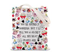 FOTAP Borsa a tracolla ispirata ad Alice Alice Merch Magic Kingdom, regalo per fan del Cheshire, per amanti dei gatti, Interamente nel Regno Unito, INCHES