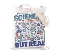 FOTAP Borsa a tracolla per scienza, chimica, biologia, borsa per la spesa, scienziato, regalo per amanti della scienza, Ma Real Tuk2