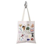 FOTAP Camp Half Blood Canvas Tote Bag Camp Half Blood Cabins Gift Book Lover Gift Bookish Gift (PERCY tote UK)