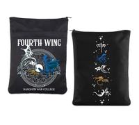 FOTAP Custodia per Quarta Ala Ispirata al Cavaliere del Drago - Copertina Fantasy con Cerniera per Amanti dei Libri - Regalo per Topi di Biblioteca (Guerra), (SS)