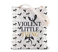 FOTAP Fourth Wing Merch Xaden Riorson Inspired Shopping Bag Violent Little Thing Tote Bag Bookish Gift Fantasy Dragon Handbag (little thing UK)