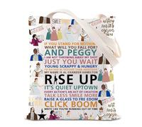 FOTAP Hamilton Quotes Gift Rise Up Tote Bag Hamilton Musical Shoulder Bag Hamilton Broadway Fans Gift Broadway Musical Gift (RISE UP UK)