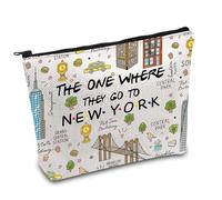 FOTAP New York Trip Makeup Bag NYC Bag New York Bag NYC Gift New York Vacation Bag New York Souvenir Gift Welcome Bag Housewarming Gift (to New York UK)