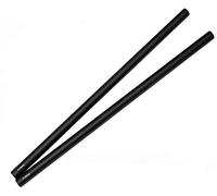 Fotasy rod 40 cm 40 cm 40,6 cm Long 15 mm Rods Support rail for Rig mattebox Follow Focus x 2 con lente panno di pulizia (nero)