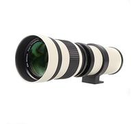 FOTGA 420-800 mm f/8.3 Super Telephoto Zoom Lens per Canon EOS DSLR Camera 7D 6D Mark II, 5D Mark IV, III, II 5D2 5D3 90D 80D 77D 70D 60D 750D 760D 800D 1200D 1300D 1500D (bianco)