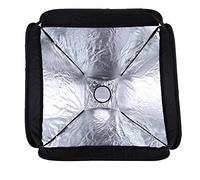 Fotga 60X60cm/24"x24" Softbox Portatile Pieghevole Softbox Snoot Softbox per Speedlite e S-Type Adattatore Staffa In Forma Bowens Anello di Velocità Pistola Istantanea Elinchrom Monte con i kit di Griglia Softbox. (24 "softbox / 60cm)