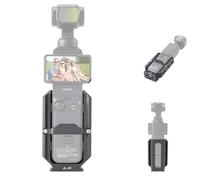 FOTGA Adattatore di espansione accessorio per DJI Osmo Pocket 3, telaio gabbia di protezione | Guida laterale NATO | 1/4"-20 fori con punti di localizzazione | Base Arca Swiss