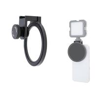 FOTGA Adattatore per filtro obiettivo con filettatura da 67 mm per iPhone 14 15 16 Pro Max Smartphone Cellulare, supporto a scarpa fredda per microfono/luce LED, manopola di blocco antiscivolo