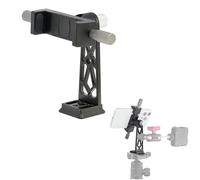 Fotga Adattatore per treppiede in alluminio per smartphone, per iPhone, Samsung, Huawei, telefono cellulare, supporto da scrivania, treppiede per video live streaming, vlogging, rotazione a 360°, base