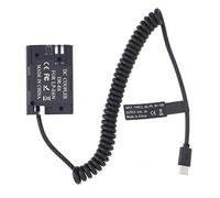 FOTGA Alimentatore di rete da USB-C di tipo C a LP-E6 decodificata DR-E6 Dummy per fotocamera Canon EOS R5C R5 R6 5D Mark II III IV 5D/5DS R 6D/6DII 7D/7DII 60D 60Da 70D 80D 90D DSLR