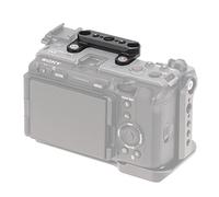 FOTGA Binario superiore Nato per fotocamera Sony FX3 FX30 ILME-FX30, adattatore piastra superiore con supporto per guida NATO, 1/4"-20 fili, 3/8"-16 fori per impugnatura Arri-Top, morsetto NATO,