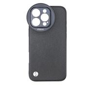 FOTGA Custodia per iPhone 16 Pro Max - Custodia nera per smartphone, integrata con adattatore filtro filettato da 58 mm, protezione completa, anti-vignettatura