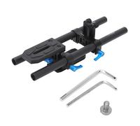 Fotga DP500 II Supporto per Barra da 15 mm in Lega di Alluminio Nero per Fotocamera DSLR con Piastra a Sgancio Rapido e Supporto Ottica Integrato