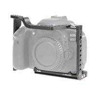FOTGA Gabbia fotocamera per Canon EOS 70D/80D/90D, stabilizzatore vlogging con slitta fredda, vite 1/4"-20, fori per Arri Grip, piastra di rilascio