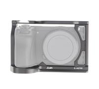 FOTGA Gabbia per fotocamera in alluminio per fotocamera mirrorless Sony Alpha A6700 (ILCE-6700), foro di posizionamento da 3/8"-16 per impugnatura ARRI, piastra a sgancio rapido per Arca