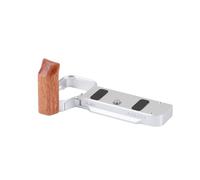 FOTGA Impugnatura laterale a L in legno con piastra a sgancio rapido per fotocamera Sony Alpha A7CII A7CR - Maniglia in stile retrò, piastra QR, compatibile con supporto per treppiede Arca-Swiss