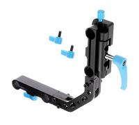 Fotga L-forma laterale Staffa L supporto Treppiede Adattatore con 15mm Rail Rod Montare per DP3000 M1 M2 M3 Scatola opaca