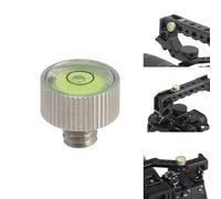 FOTGA Mini livella a bolla in acciaio inox con vite 1/4"-20 universale per fotocamera DSLR, gabbia per fotocamera, maniglia superiore, piastre, treppiede, fotografia video Rig