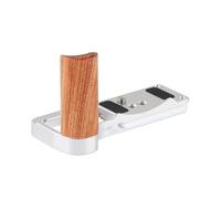 FOTGA R50V L Bracket Maniglia, impugnatura laterale a L in legno con piastra a sgancio rapido per fotocamera Canon EOS R50 V, manico in stile retrò, supporto per piastra QR, compatibile con treppiedi