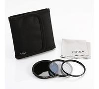Fotga Set di accessori per obiettivo da 72 mm, regolabile ND, CPL, filtro UV + supporto per filtro 3 in 1 + panno per la pulizia per obiettivo Canon Nikon Sony Pentax Olymp Panasonic DSLR