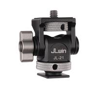 FOTGA Supporto per monitor per fotocamera, supporto per monitor regolabile con attacco flash da 14, girevole a 360° e supporto inclinabile di 180°, per monitor da 5 pollici e 7 pollici, fotocamera