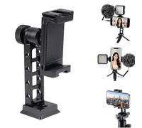 Fotga Supporto universale in metallo per treppiede per telefono cellulare con piastra a sgancio rapido Arca Swiss, morsetto girevole a 360° con scarpa fredda per iPhone 17 Pro 16 15 14 Samsung Live