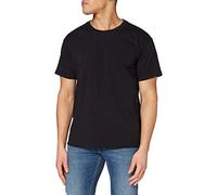 Fotl - T-shirt sportiva a punta tonda, Uomo, Nero, Large
