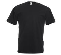 Fotl - T-shirt sportiva a punta tonda, Uomo, Nero, Medium