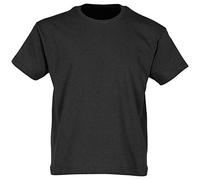 Fotl - T-shirt sportiva a punta tonda, Uomo, Nero, Medium
