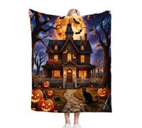 Fotmung Coperta Flanella Grande Casa Stregata, 180x200 Pratica per il Divano Grande, Respirante e Calda, Decorazione Eleganza per la Casa, Lavabile in Lavatrice e Facile da Manutenzione B360