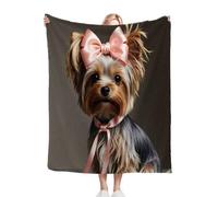 Fotmung Coperta Flanella Mammut Cane Grigio, 240x260 cm Pratica per Salotto e Camera, Accessorio Decorativo Versatile, Lavabile in Lavatrice e Facile da Manutenzione, Respirante