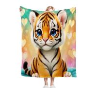 Fotmung Coperta Flanella Mammut Tigre Marrone, 240x260 cm Pratica per Salotto e Camera, Accessorio Decorativo Versatile, Lavabile in Lavatrice e Facile da Manutenzione, Respirante